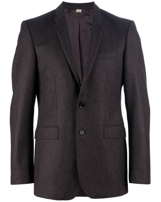 Burberry Tweed Jacket in Brown for Men | Lyst