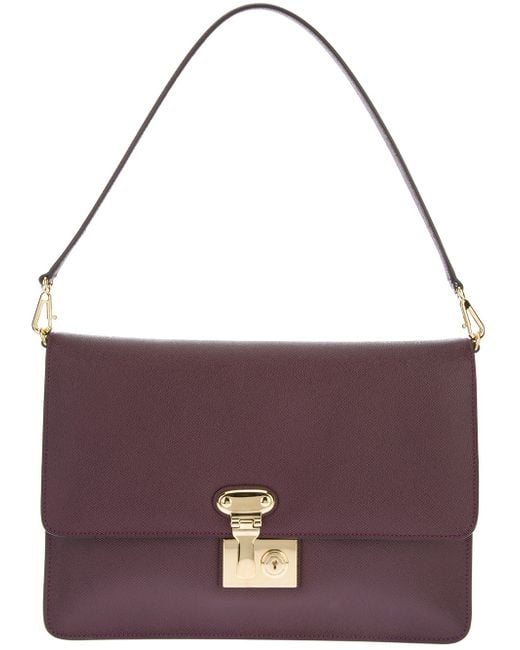 Dolce & Gabbana Purple Key Lock Handbag