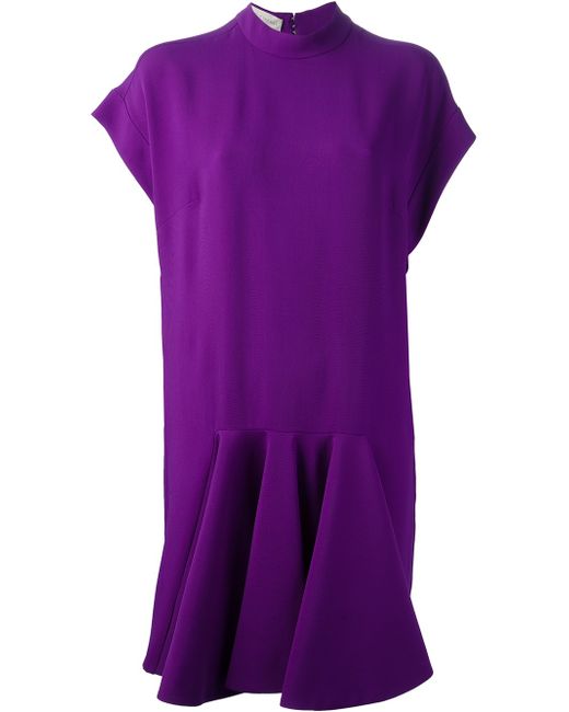 Stella McCartney Purple Pleated Dress