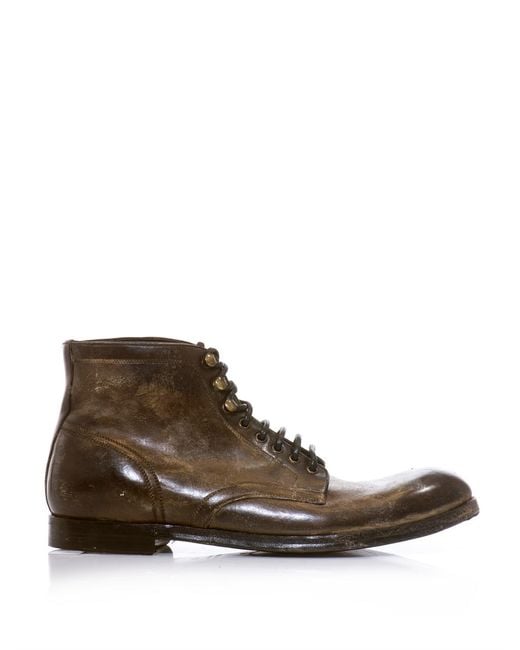 mens distressed leather boots