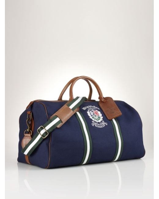Polo Ralph Lauren Blue Wimbledon Duffel Bag for men