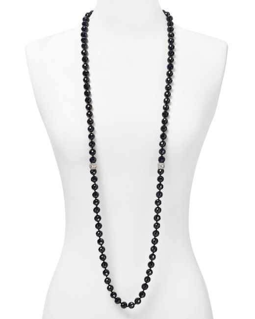 large black bead necklace