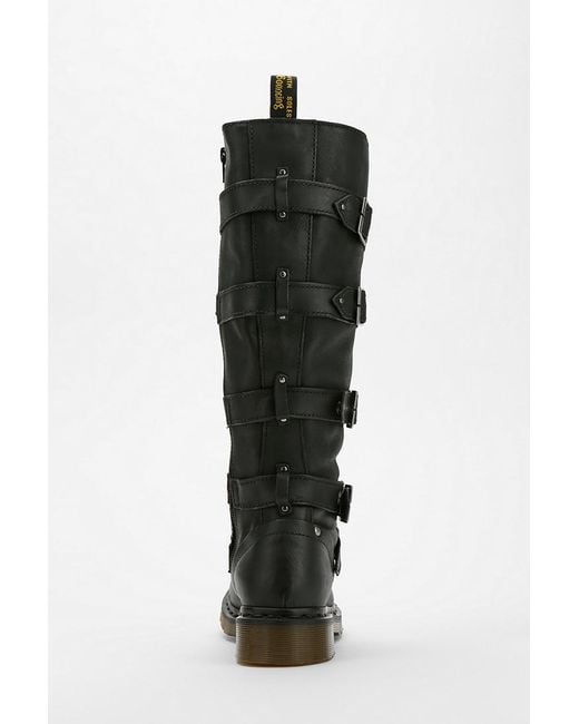 Urban Outfitters Black Dr Martens Phina Bucklestrap Boot
