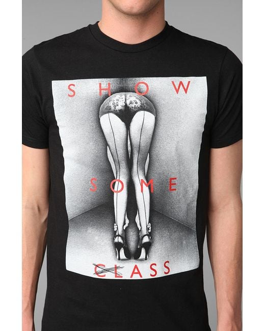 Urban Outfitters Black Show Some Class Tee for men