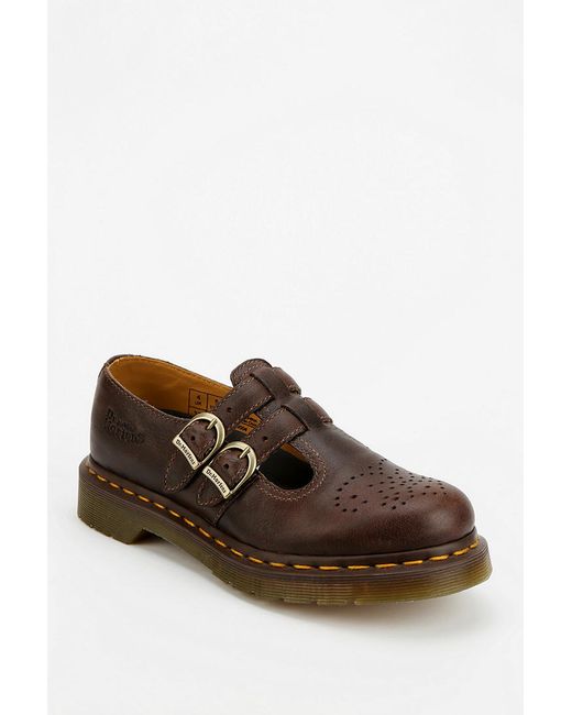 Dr. Martens Double-Strap Mary Jane in Brown | Lyst