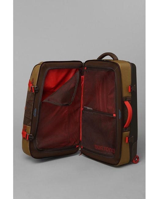 Urban Outfitters Brown Burton Wheelie Double Deck Suitcase