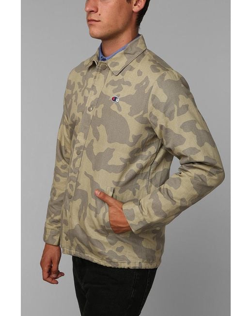 Urban Outfitters Champion X Uo Camo Coachs Jacket for Men | Lyst