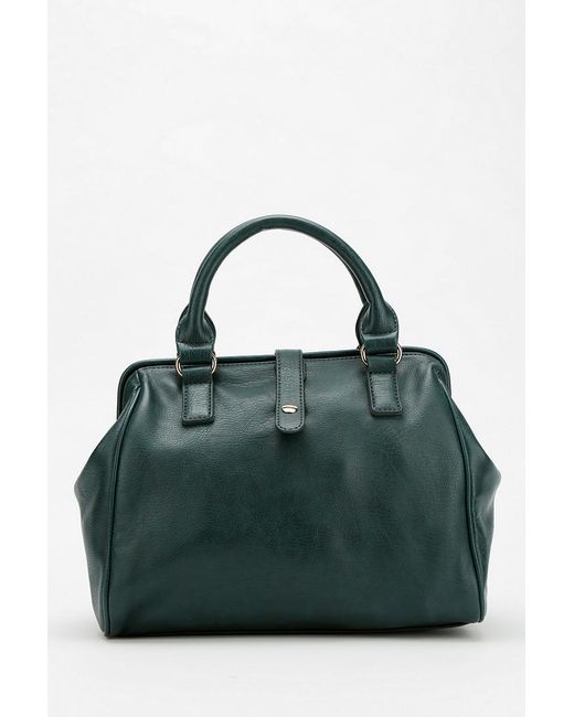 Urban Outfitters Green Vegan Leather Doctor Bag