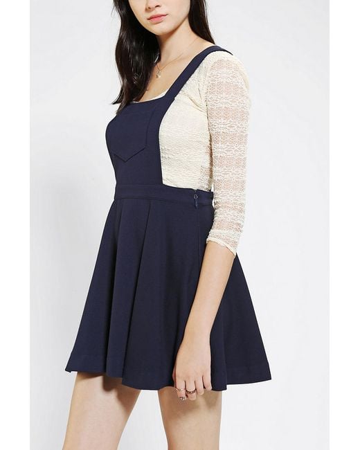 Urban Outfitters Cooperative Circle Skirt Overall in Blue | Lyst