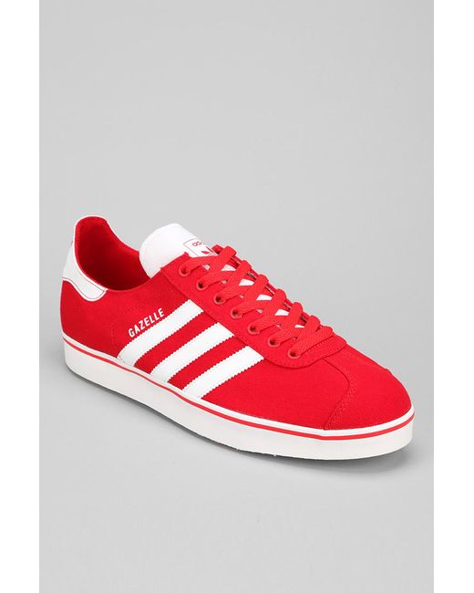 Urban Outfitters Adidas Gazelle Rst Canvas Sneaker in Red for Men | Lyst