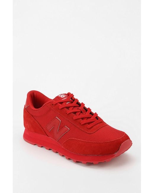 New Balance 501 Monochromatic Running Sneaker In Red | Lyst