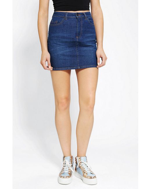 Urban Outfitters Bdg Denim Mini Skirt in Blue Lyst