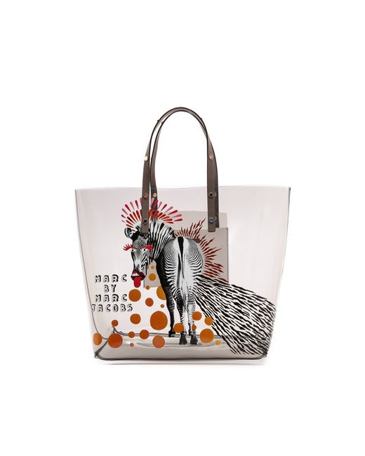 Marc By Marc Jacobs Multicolor Animal Clear Tote