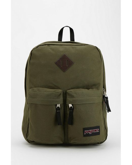 Urban Outfitters Jansport Hoffman Doublepocket Backpack in Green for ...