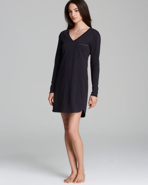 calvin klein long sleeve nightshirt