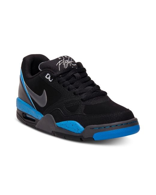 Nike Blue Flight 13 Low Basketball Sneakers for men
