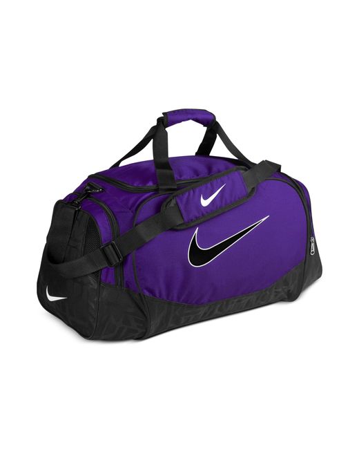 Nike Purple Medium Logo Duffle Bag for men