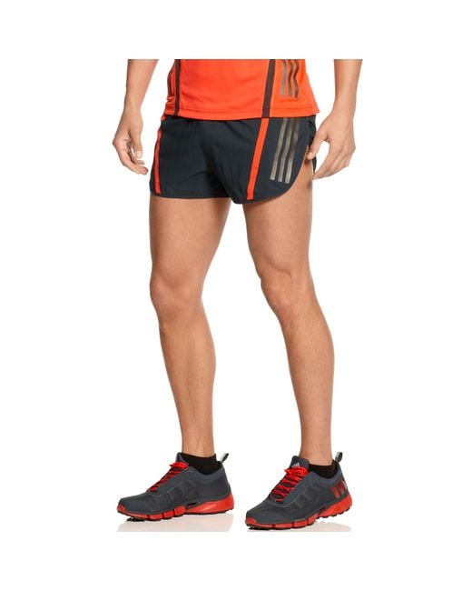 arbusto Inmersión Grapa adidas Supernova Split Running Shorts in Orange for Men | Lyst