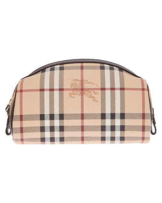 Burberry Natural Haymarket Makeup Bag