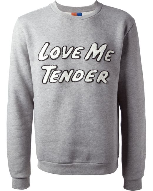 Love Me Tender Sweatshirt in Grey (Gray 