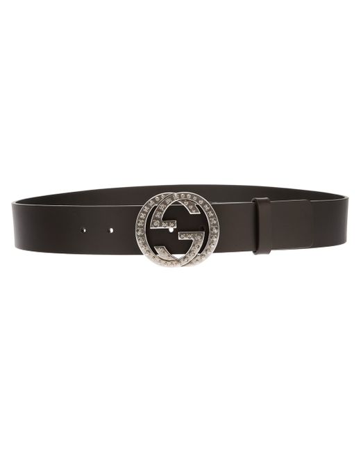 Gucci - Studded Leather and Silver-Tone Bracelet - Men - Black Gucci