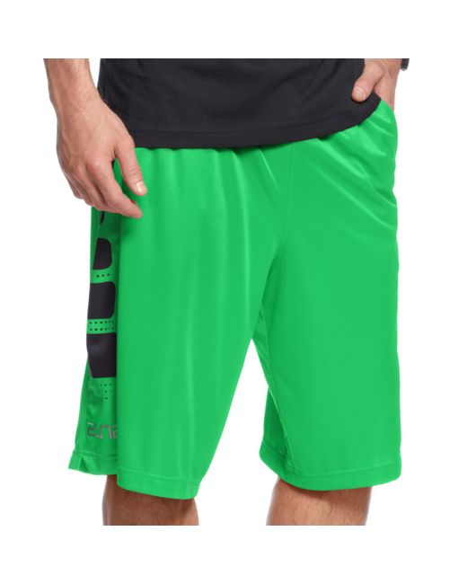 Nike Elite Stripe Basketball Shorts in Green for Men | Lyst