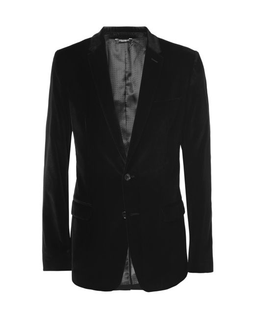 Dolce & Gabbana Martini Velvet Blazer in Black for Men | Lyst