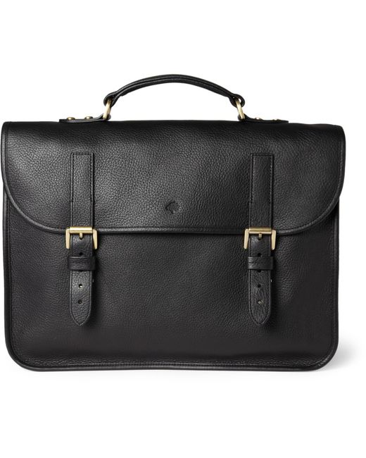 Mulberry Black Elkington Leather Briefcase for men