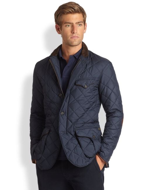Polo Ralph Lauren Quilted Sportcoat in Blue for Men | Lyst
