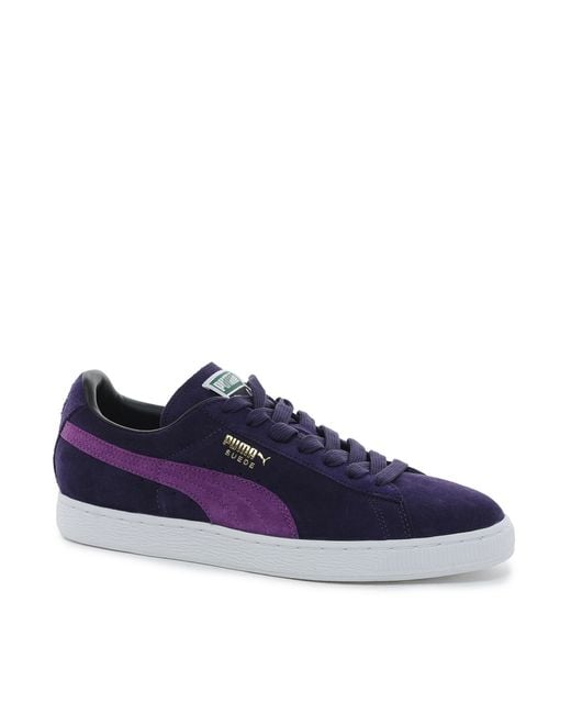 PUMA Purple Suede Sneakers for men