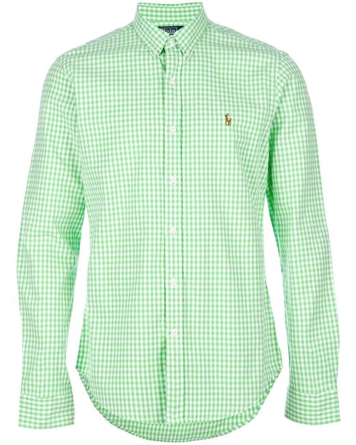 Polo Ralph Lauren Green Gingham Shirt for men