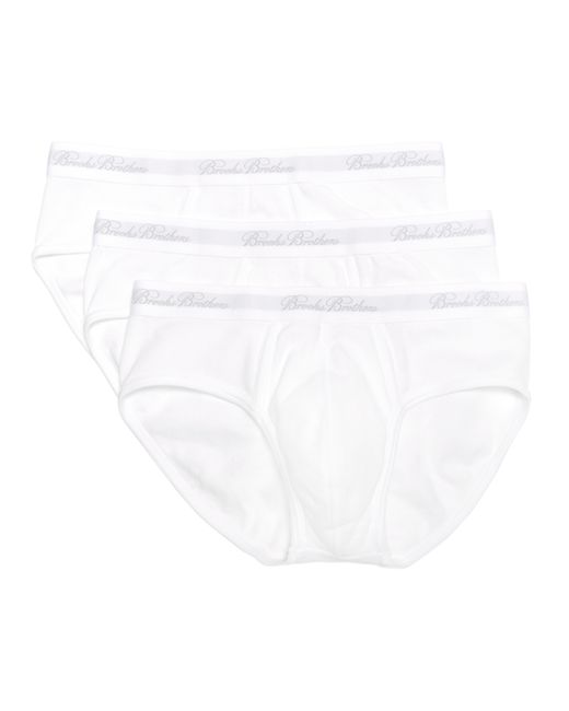 Brooks brothers Supima® Cotton Lowrise Brief-three Pack in White for ...
