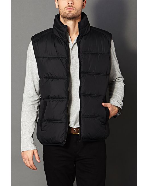 black puffer vest men