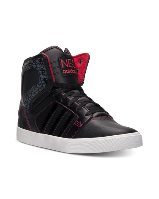 adidas Hi Top Casual Sneakers in Black for Men | Lyst