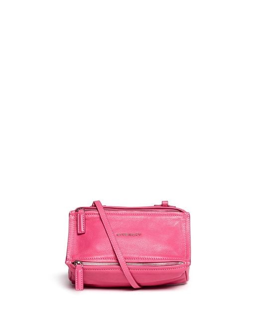 Givenchy 'pandora' Mini Leather Bag in Pink | Lyst