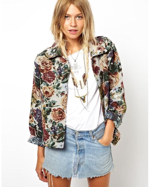 Asos tapestry coat top