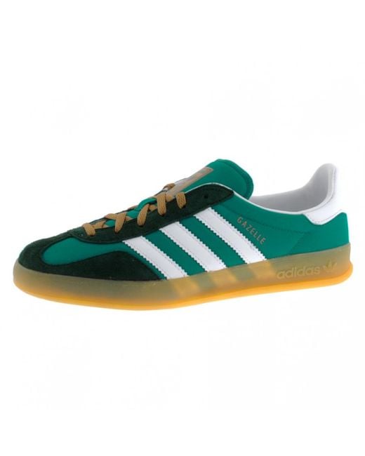 adidas Originals Gazelle Indoor Trainers Turquoise in Green for Men | Lyst  UK