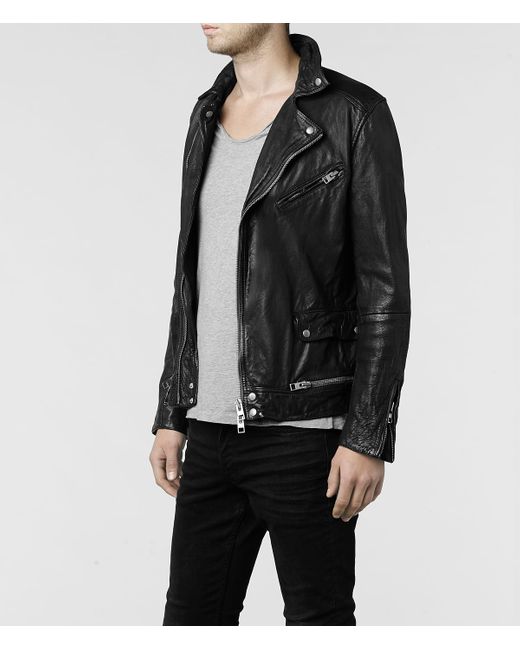 Allsaints sanderson hot sale leather jacket