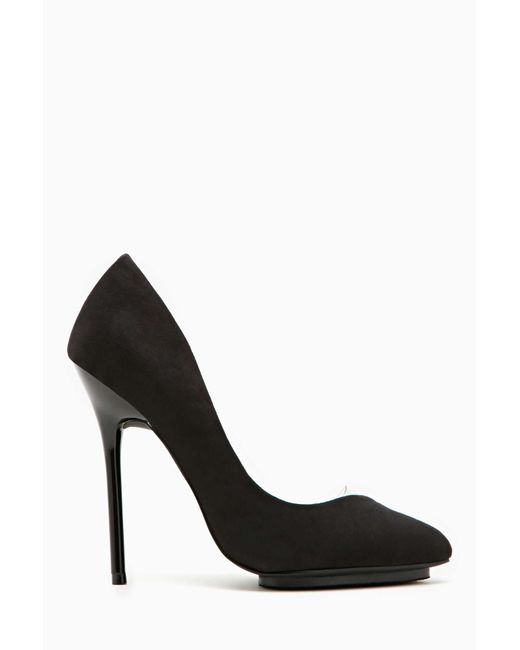 Nasty Gal Shoe Cult Clear Path Pump Black | Lyst