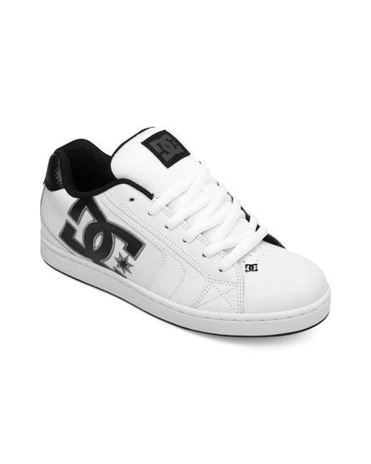 DC Shoes White Net Sneakers for men