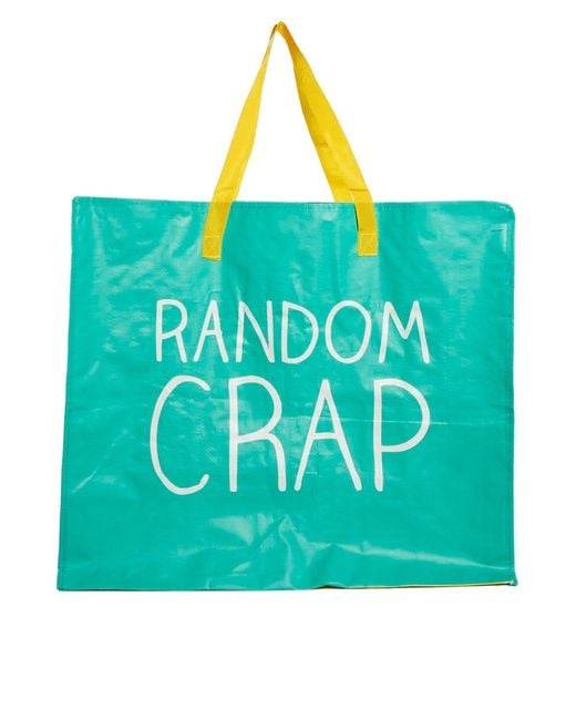 ASOS Green Happy Jackson Random Crap Bag