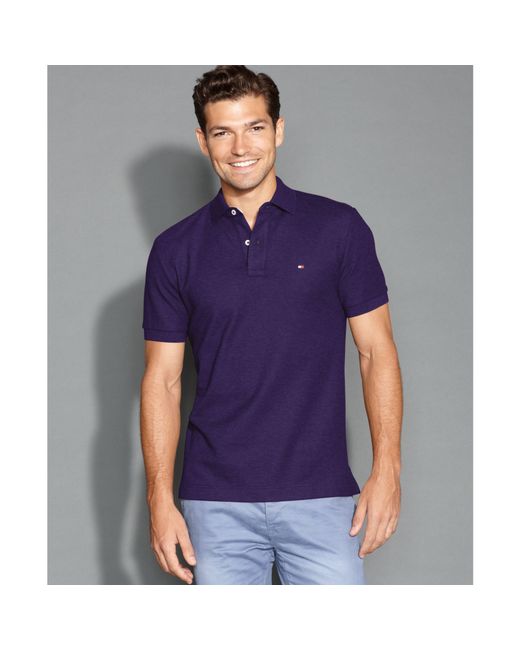 Tommy Hilfiger Purple t-shirts polo shirts for men