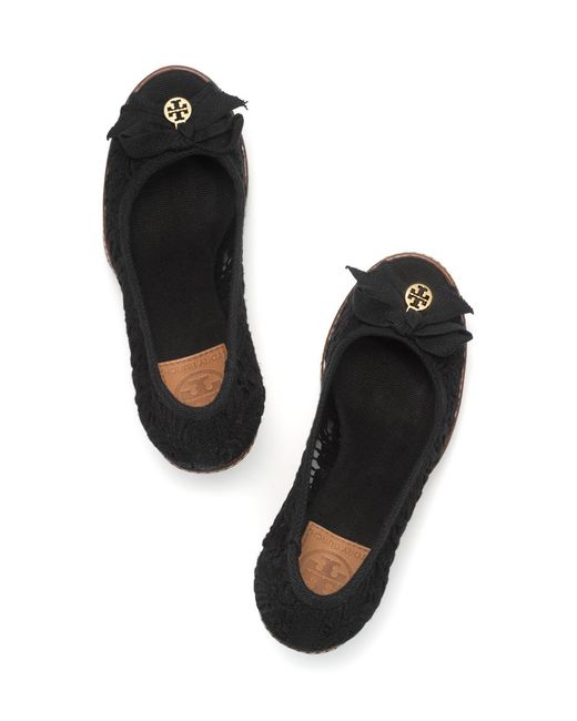 Tory Burch Jackie Wedge Espadrille in Black Lyst
