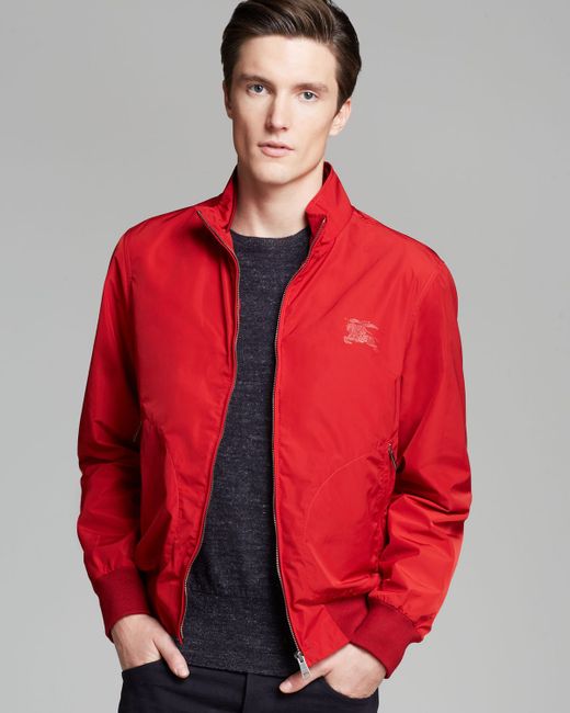 burberry jacket mens red