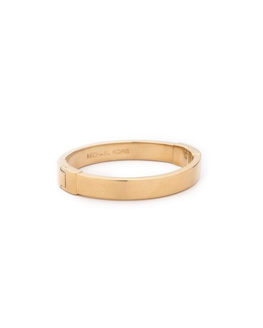 Michael Kors Hinged Bangle Bracelet - Gold in Metallic | Lyst