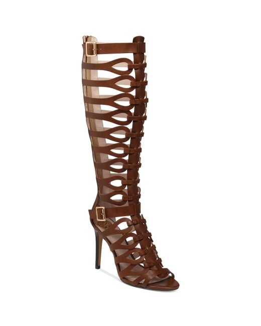 Vince Camuto Brown Omera Tall Gladiator Heel Sandals