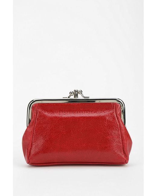 Urban Outfitters Red Phoebe Kisslock Wallet
