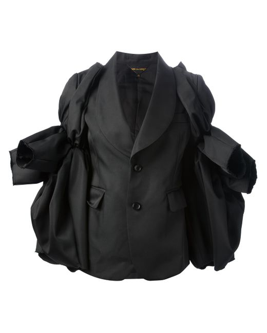 Comme des Garçons Bow Detailed Jacket in Black | Lyst