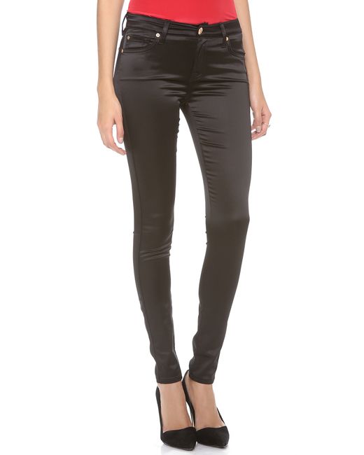 7 For All Mankind Black The Skinny Pants