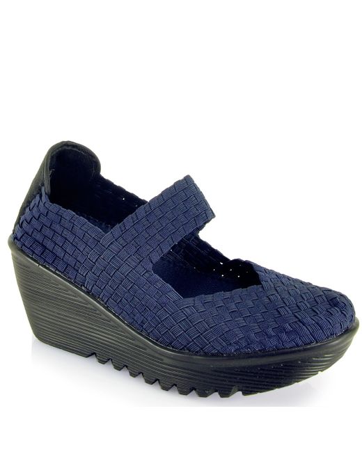 Bernie mev Mary Jane Wedge in Blue (navy) Save 21 Lyst